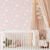 Forest Animals Pink Wallpaper - My Little Thieves