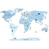 Globetrotter World Map Wall Sticker - Large - My Little Thieves