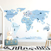 Globetrotter World Map Wall Sticker - Medium - My Little Thieves