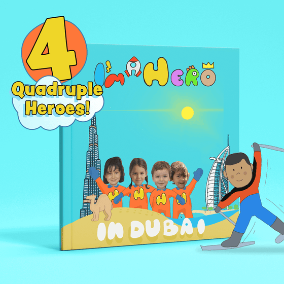 I'm a Hero in Dubai, Quadruple Heroes (4) – Personalised Story Book - My Little Thieves