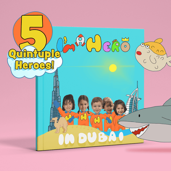 I'm a Hero in Dubai, Quintuple Heroes (5) – Personalised Story Book - My Little Thieves