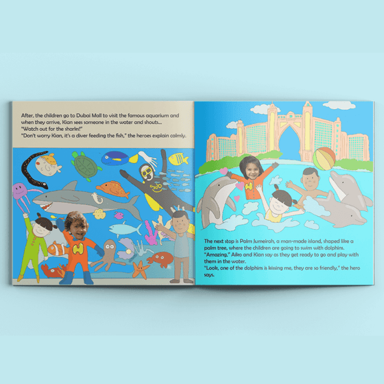 I'm a Hero in Dubai, Quintuple Heroes (5) – Personalised Story Book - My Little Thieves