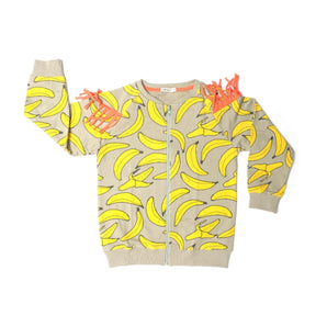 Indikidual - Banana Organic Cotton Kids Zip Cardigan