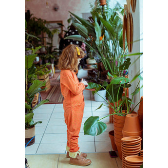 Indikidual - Begonia Spot Organic Cotton Kids Jumpsuit - detail image 3