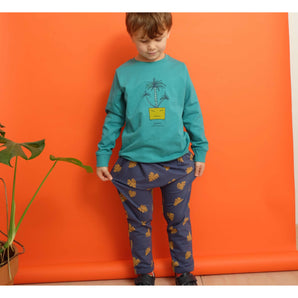 Indikidual - Monstera Leaf Organic Cotton Harem Pants - detail image 2
