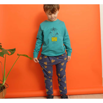 Indikidual - Monstera Leaf Organic Cotton Harem Pants - detail image 2