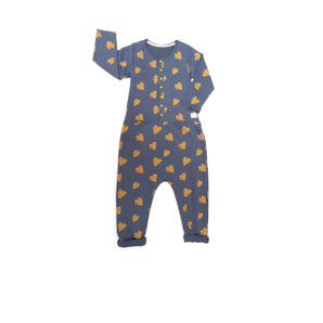 Indikidual - Monstera Leaf Organic Cotton Kids Jumpsuit