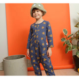 Indikidual - Monstera Leaf Organic Cotton Kids Jumpsuit - detail image 2
