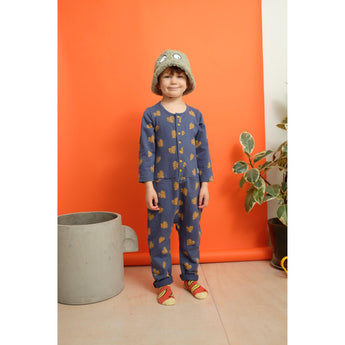 Indikidual - Monstera Leaf Organic Cotton Kids Jumpsuit - detail image 3