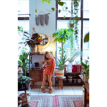 Indikidual - Orange Banana Print Organic Cotton Leggings - detail image 3