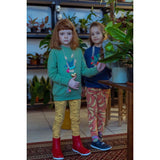Indikidual - Orange Banana Print Organic Cotton Leggings - detail image 4