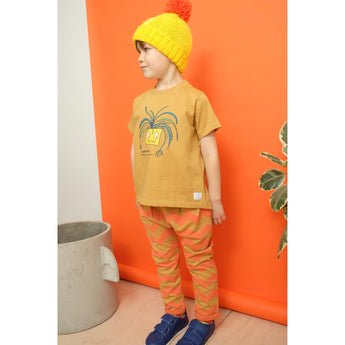 Indikidual - Zig Zag Organic Cotton Kids Harem Pants - detail image 3