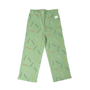 Indikidual - Zigzag Organic Cotton Wide Leg Kids Joggers