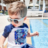 James - Seafoam Kids Sunglasses - My Little Thieves