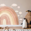 Large Beige Rainbow and Clouds Wall Sticker - My Little Thieves