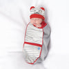 Mouse Swaddle with Hat and Announcement Card - My Little Thieves