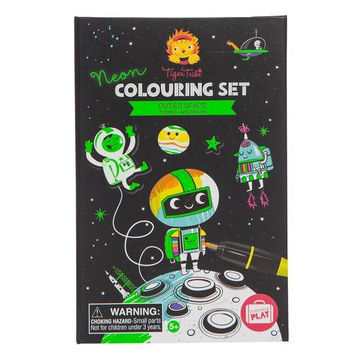 Neon Colouring Set - Outer Space - My Little Thieves