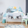 Nordic Mountains Wall Sticker - Light Blue - My Little Thieves