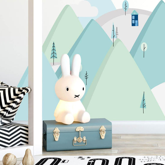 Nordic Mountains Wall Sticker - Mint - My Little Thieves