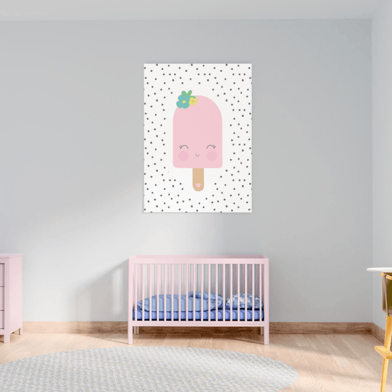Pink Popsicle Wall Art Print - My Little Thieves