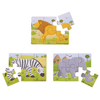 Six Piece Puzzles - Wild Animals (set of 3) - My Little Thieves