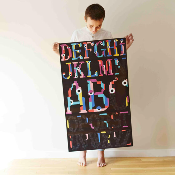 Sticker Poster - Alphabet - My Little Thieves