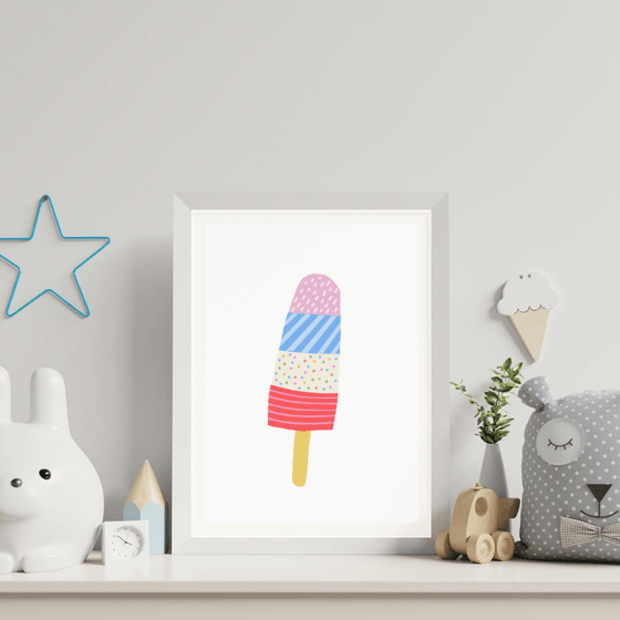 Summer Popsicle Wall Art Print - My Little Thieves