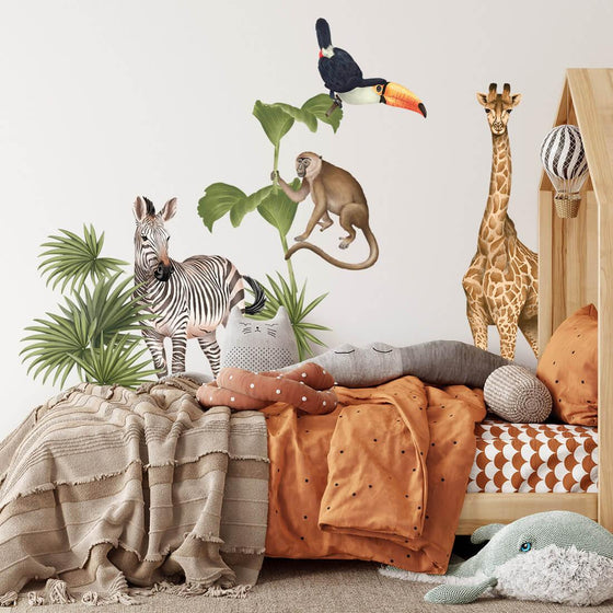 Tropical Safari Animal Wall Stickers - My Little Thieves