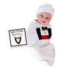 Tuxedo Swaddle with Hat and Announcement Card - My Little Thieves