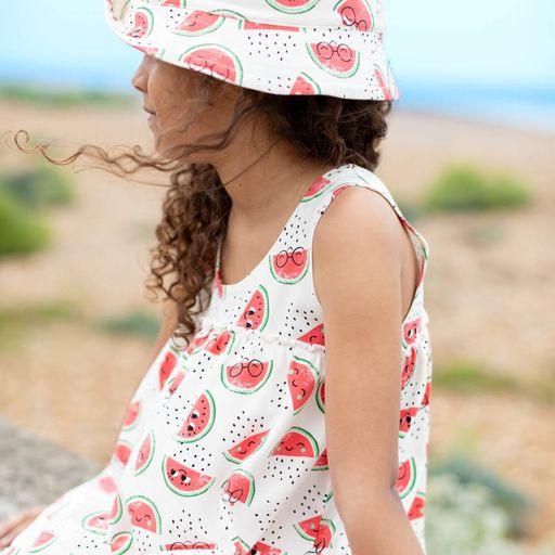 Watermelon Frill Shoulder Dress - My Little Thieves